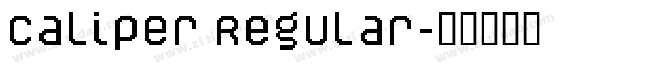 Caliper Regular字体转换